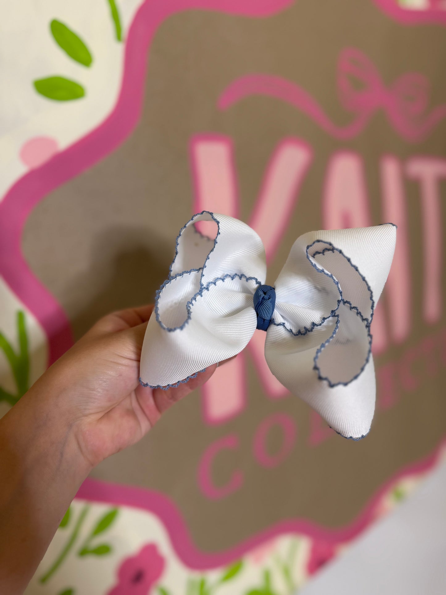 5” White w Ocean Blue MS