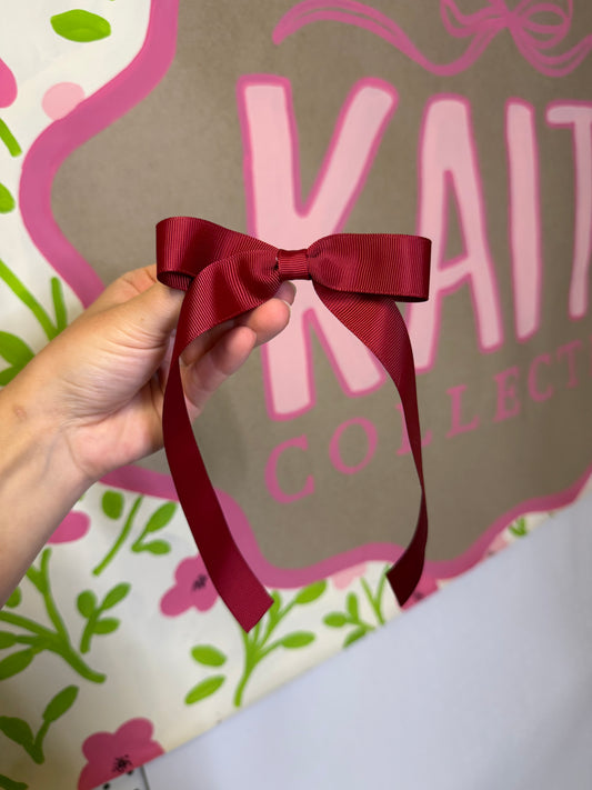 Maroon Big Girl Bow