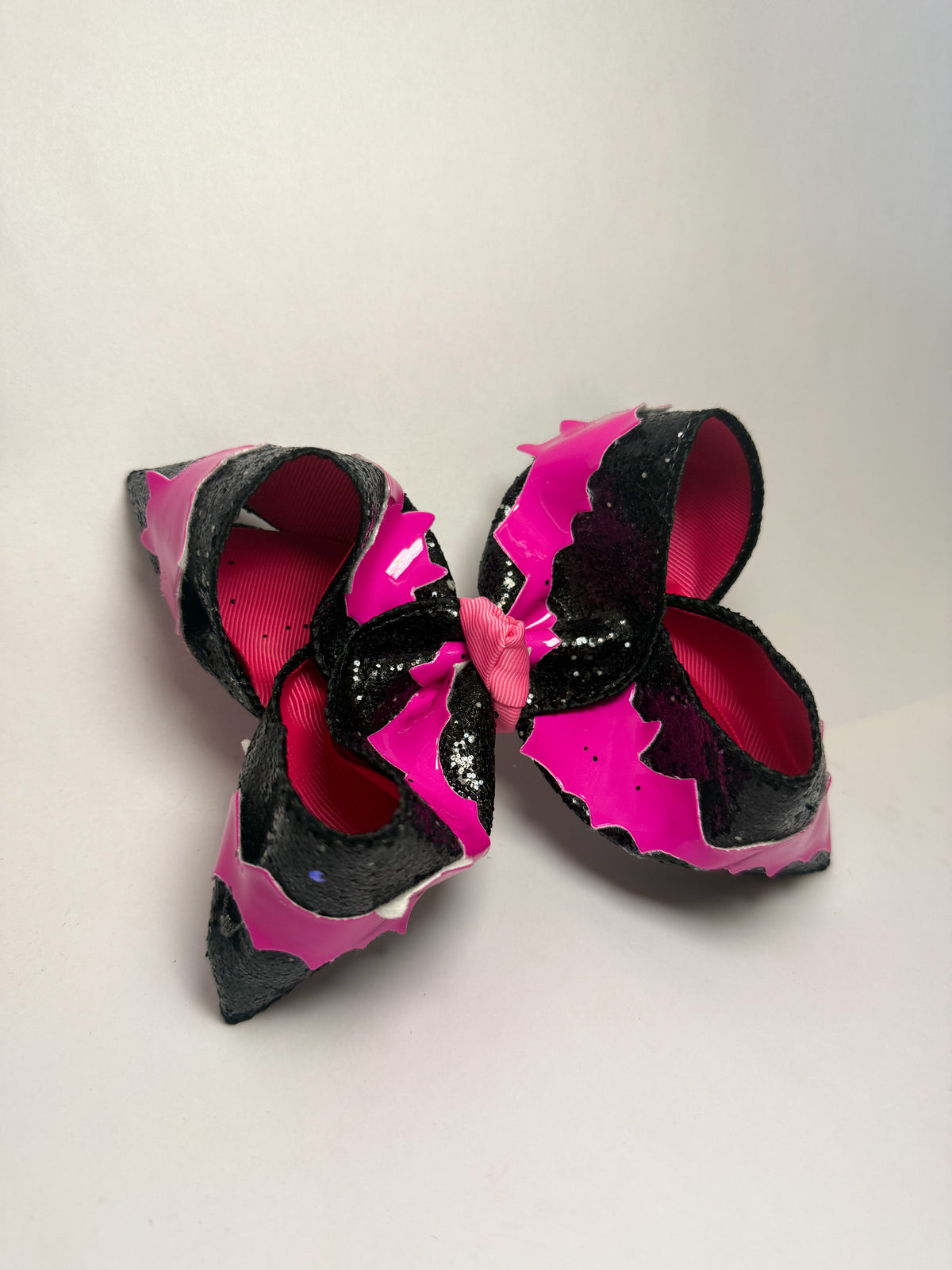 5” Pink Bats & Black Glitter
