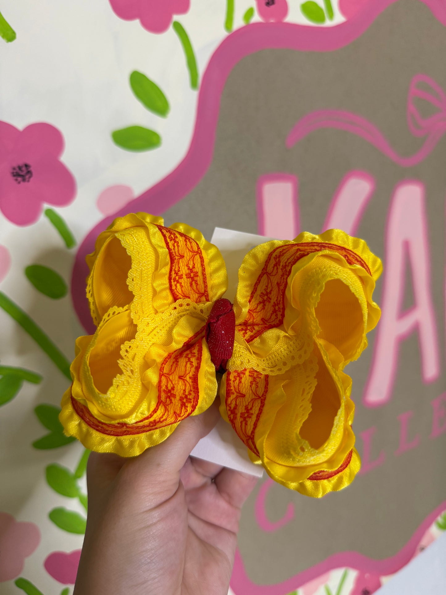 4” Yellow w Red